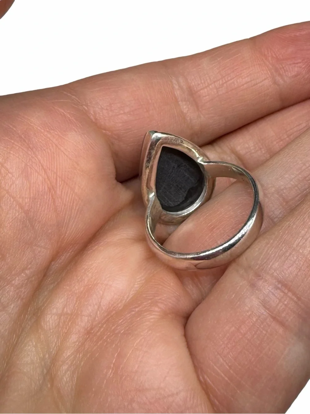 Aurora Fire Opal Ring Size 6.5 Solid 925 Sterling Silver Aura